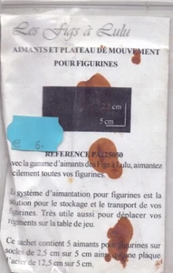  REF PA 125050 1 SACHET DE 5 AIMANTS 2.5CM/5CM PLUS PLAQUE D'ACIER - Picture 1 of 1