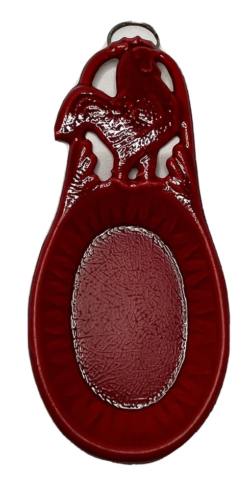 Old Dutch International RED ROOSTER SPOONREST made of Cast Iron O.D.I. ODI - Image 1 of 4