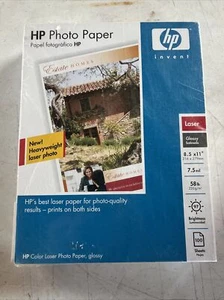 Hewlett Packard Q6608A Photo Paper Laser Glossy 8.5x11” 7.5mil 58lb 100 Sheets - Picture 1 of 2