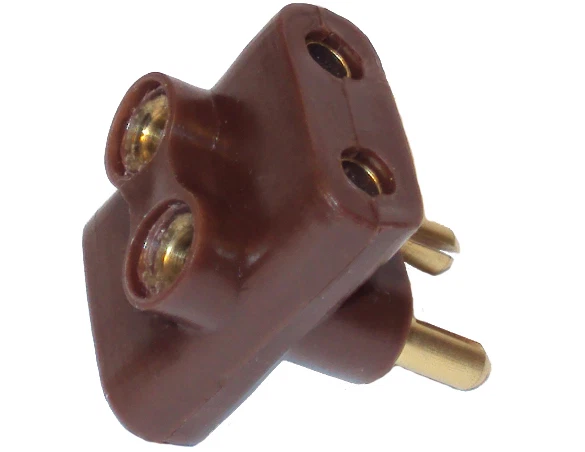 KAHLERT-LICHT Dreifachstecker, Verteiler für Puppenhausbeleuchtung, Kahlert 60767 braun