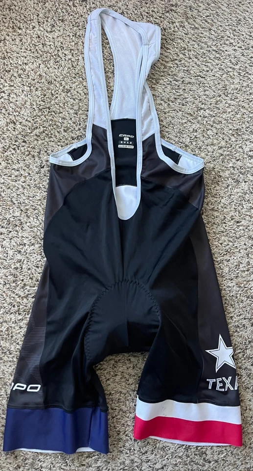Culotte con tirantes de ciclismo acolchado Capo para hombre XL Texas Foto 1 de 4