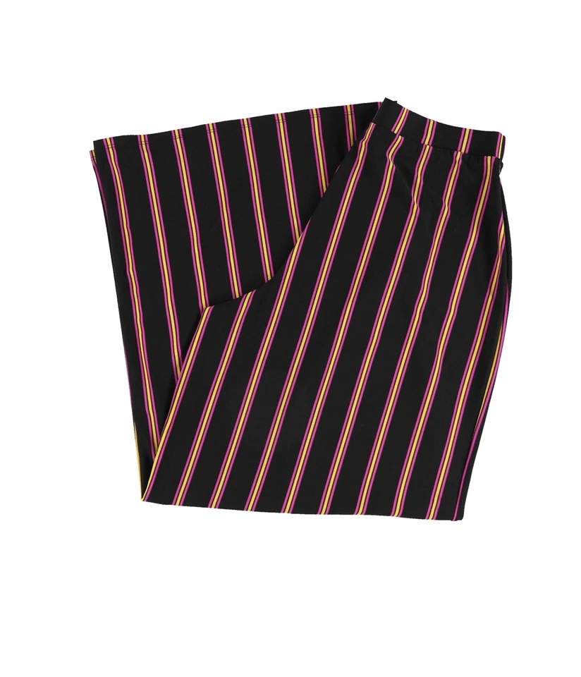 Bar III Striped Wide-leg Pull-on Pants R13f2