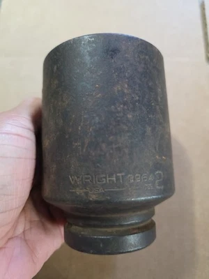 Wright Tool 2" Impact Socket 3/4" Drive 6-Point 6964 Made in USA - Image 1 of 4