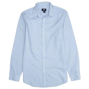 Vintage H&M BLUE BUTTON-UP MENS S - Picture 1 of 6