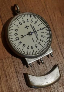 Vintage Opticians Lens Measuring Gauge "Spherometer" Lens Measure in Brass - Foto 1 di 3