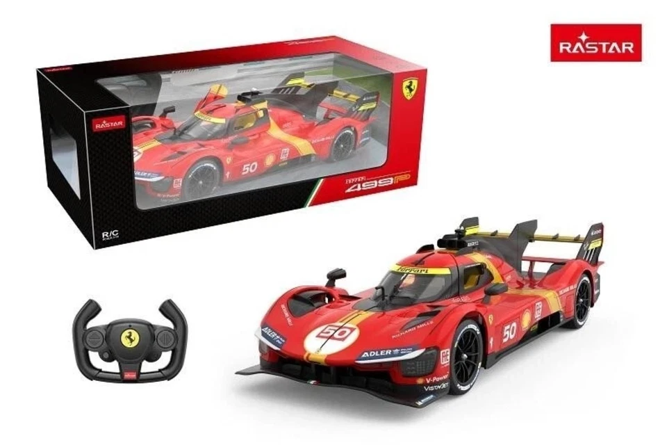 Ferrari Le Mans 499P Remote Control Car - Red RC Race Toy Vehicle Gift  1:14 New - Image 1 of 4