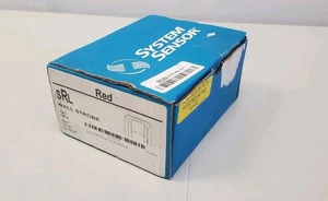 System Sensor Fire Alarm Wall Strobe Light SRL Red 2 Wire Indoor Clear Lens New - Picture 1 of 2