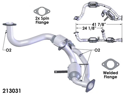 Convertidor catalítico para Ford Taurus 1996-1999 3,0 L V6 GAS DOHC Foto 1 de 2