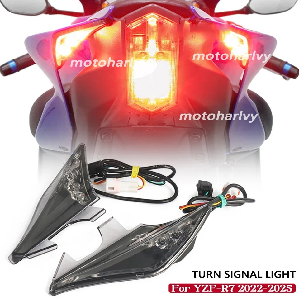 Luz trasera LED integrada señales de giro traseras indicadores para Yamaha YZF R7 YZFR7 Foto 1 de 4