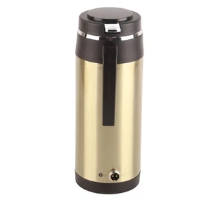 Bollitore Elettrico Auto 1200ml 12V Bottiglia Acqua Calda Acciaio Inox Sigaretta - Foto 1 di 7