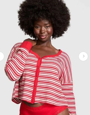 Victoria's Secret розовый большого размера красный и белый Рождество тепловой пижамы комплект sizeS/P - Изображение 1 из 4