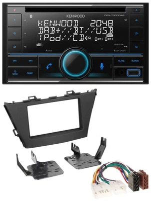 Kenwood CD 2DIN DAB USB MP3 Bluetooth Autoradio für Toyota Prius+ (ab 2012) - Bild 1 von 4