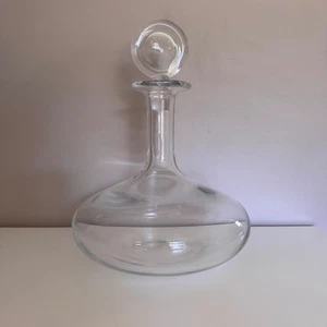 Baccarat Oenologie Young Wine Decanter Clear Crystal Round with Stopper $870 - Picture 1 of 5