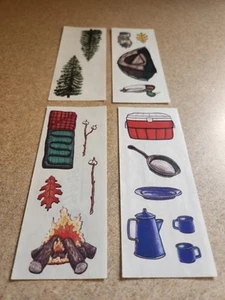 Creative Memories Set of 4~Camping~Stickers for scrapbooking/crafts - Picture 1 of 1