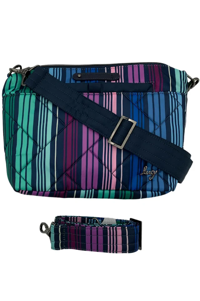 Lug Flare 2 Crossbody Bag for Women - Love Stripe Multi Ideal for Travel and Ev