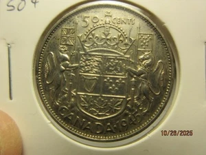 Kanada 1945 ca 50 Cent Canadian Silver Half Dollar - Bild 1 von 5