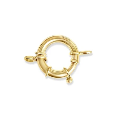 Large Spring Ring Clasp 14k Yellow Gold - Image 1 of 3