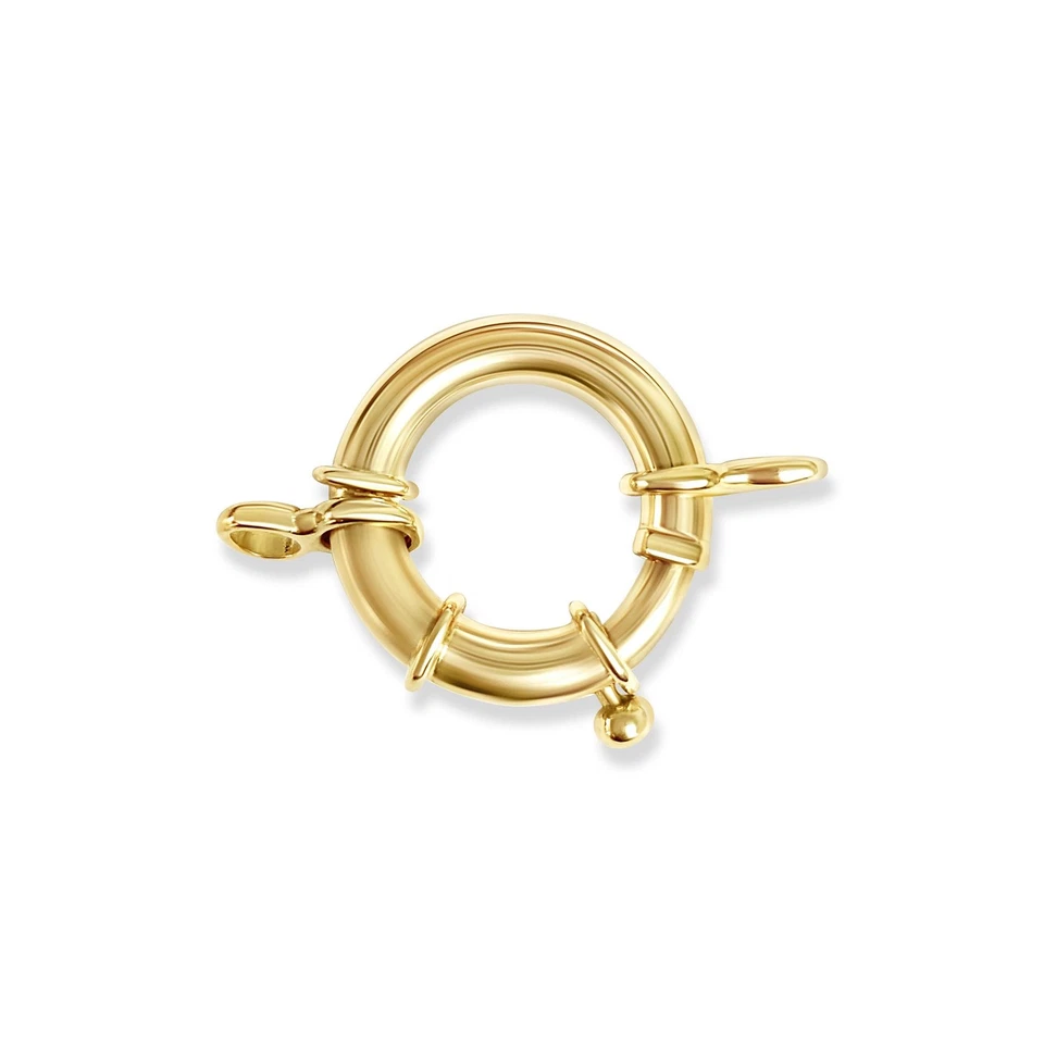 Large Spring Ring Clasp 14k Yellow Gold - Image 1 of 3