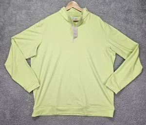 Peter Millar Perth Performance 1/4 Zip Pullover Herren XL Spritz Green Neu mit Etikett - Bild 1 von 10