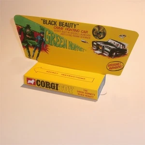 Corgi Toys 268 Green Hornet Black Beauty Repro Box Display Tray Only - Foto 1 di 5