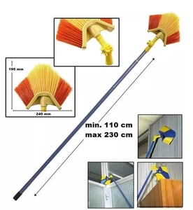 RAGNATORE SCOPA TOGLI RAGNATELE A PUNTA CON MANICO ESTENSIBILE LUNG. MAX 230 cm- - Foto 1 di 10