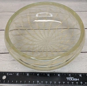 Vintage Mid Century Murano italienische Goldflocke Kunst Blase Glas Schale perfekter Zustand - Bild 1 von 8