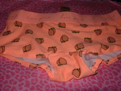 Victoria's Secret ROSA Raro Difícil de Encontrar Pantalón Corto Algodón Niño Melocotones M Nuevo con Etiquetas Foto 1 de 3