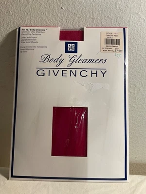 Pantimedias Givenchy Body Gleamers Control Top Brillo Ultra Transparente Rojo Chinois Talla C Foto 1 de 4