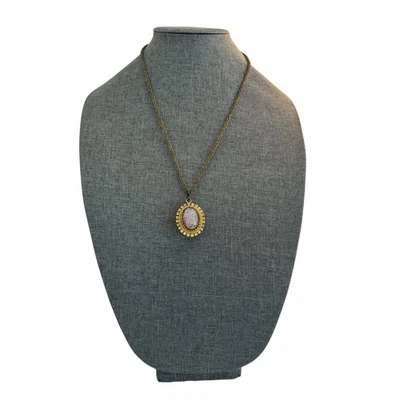 Reloj Colgante Vintage con Inserto de Piedra Reversible SOLO PIEZAS NO FUNCIONA Foto 1 de 4