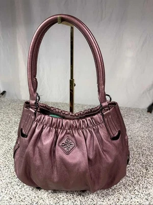 Bolso de Hombro Vera Wang Hobo Acanalado Oro Rosa Foto 1 de 4