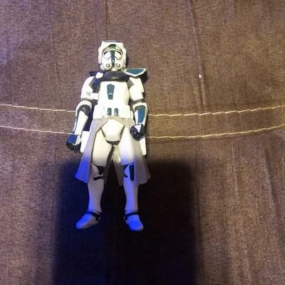 STAR WARS Clone Commander Arc Trooper Green 2004 Loose 3.75 Clone Wars Hasbro  - Image 1 of 2
