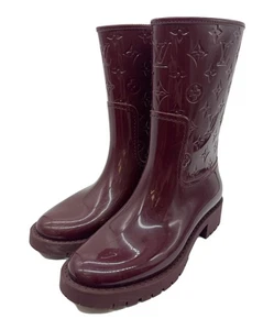 Seltene Louis Vuitton Regenstiefel Schuhe EU 36 US 6 Bordeaux Original aus Japan - Bild 1 von 24