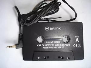 Cassette Adaptor Convertor for MP3 CD iPhone Phone Audio aux 3.5mm stereo - Picture 1 of 3