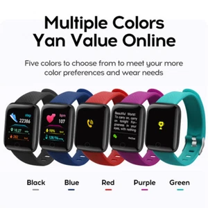 Wodoodporny sportowy inteligentny zegarek Bluetooth Bransoletka Sport Tętno Fitness Tracker - Zdjęcie 1 z 29