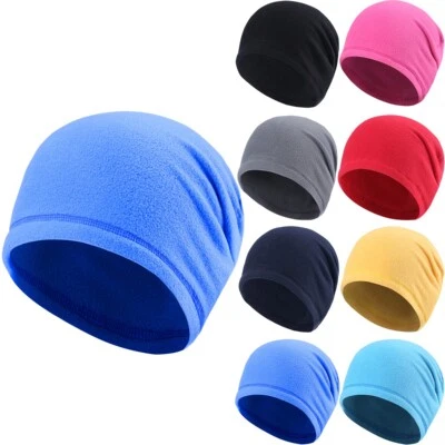 Winter Skull Cap Thermal Helmet Liner Fleece Windproof Beanie Hat for Men Women - Image 1 of 4