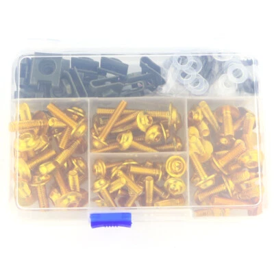 1 juego completo de tornillos de perno de carenado apto para Suzuki GSX 750S/1000S Katana Gold Foto 1 de 4