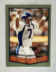 Tarjeta de fútbol americano Topps John Elway #320 1999 de los Denver Broncos de la corte - Imagen 1 de 2