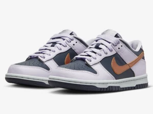 Nike Dunk Low Se GS Thunder Blue Metallic Copper DX1663-400 Youth Sizes 3.5Y-7Y - Picture 1 of 6