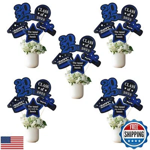 Abitoncc Graduation Decorations Class of 2025-25Pcs Blue and Black Congrats G - Picture 1 of 5