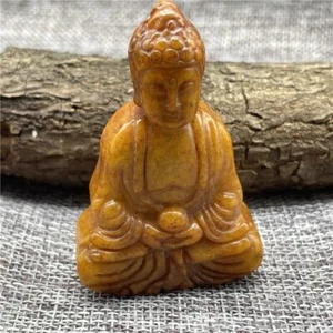 Colección Antiguos Colgantes de Jade Natural Retro Xiuyu Pequeño Buda - Imagen 1 de 9