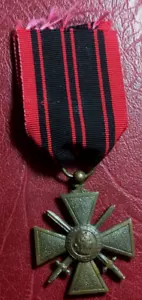 Weltkrieg I 1914 -18 Französischer Kreuz Der War Meadille - Zdjęcie 1 z 2