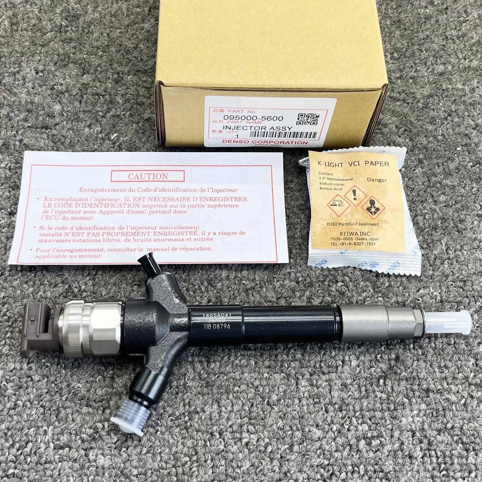 Injetor de combustível diesel Common Rail 4 peças para 095000-5600 Mitsubishi L200 4D56 Euro4 - Imagem 1 de 4