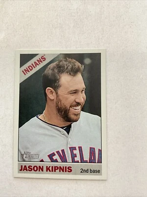 Jason Kipnis Short Print #489 2015 Topps Heritage Cleveland Indians ⚾️♨️G - Image 1 of 4