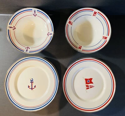 AMERICAN PICNIC Esmalte Vintage 6 Platos - Formación 6 Cuencos Foto 1 de 4