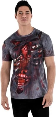 Bloody Guts Shirt Zombie Suit Yourself Fancy Dress Up Halloween Adult Costume - Image 1 of 2