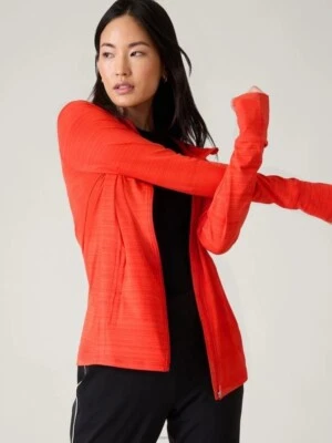 Chaqueta Relajada Athleta XS Pacifica Illume Cubrimiento Natación | Naranja XS #657489 NUEVA Foto 1 de 3