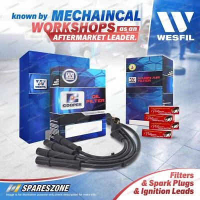 Wesfil Leads Platinum Spark Plugs Filter Kit for Suzuki Jimny SN413 1.3L M13A - image 1 of 3
