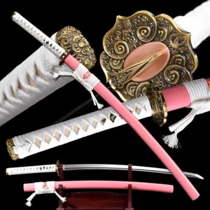 5160 battle super handsome Japanese samurai sword hand forged sharp hair cutting - Picture 1 of 21