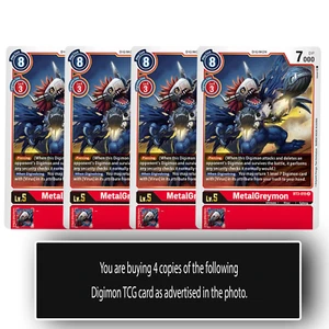 MetalGreymon - BT3-015 R - Rare Digimon TCG Card Playset Red - Bild 1 von 1