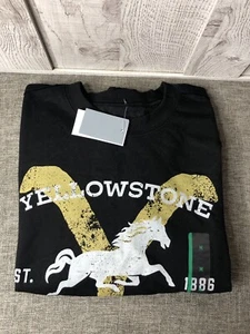 Womens Yellowstone Crop Sweatshirt Size Medium Dutton Ranch Montana - Picture 1 of 4